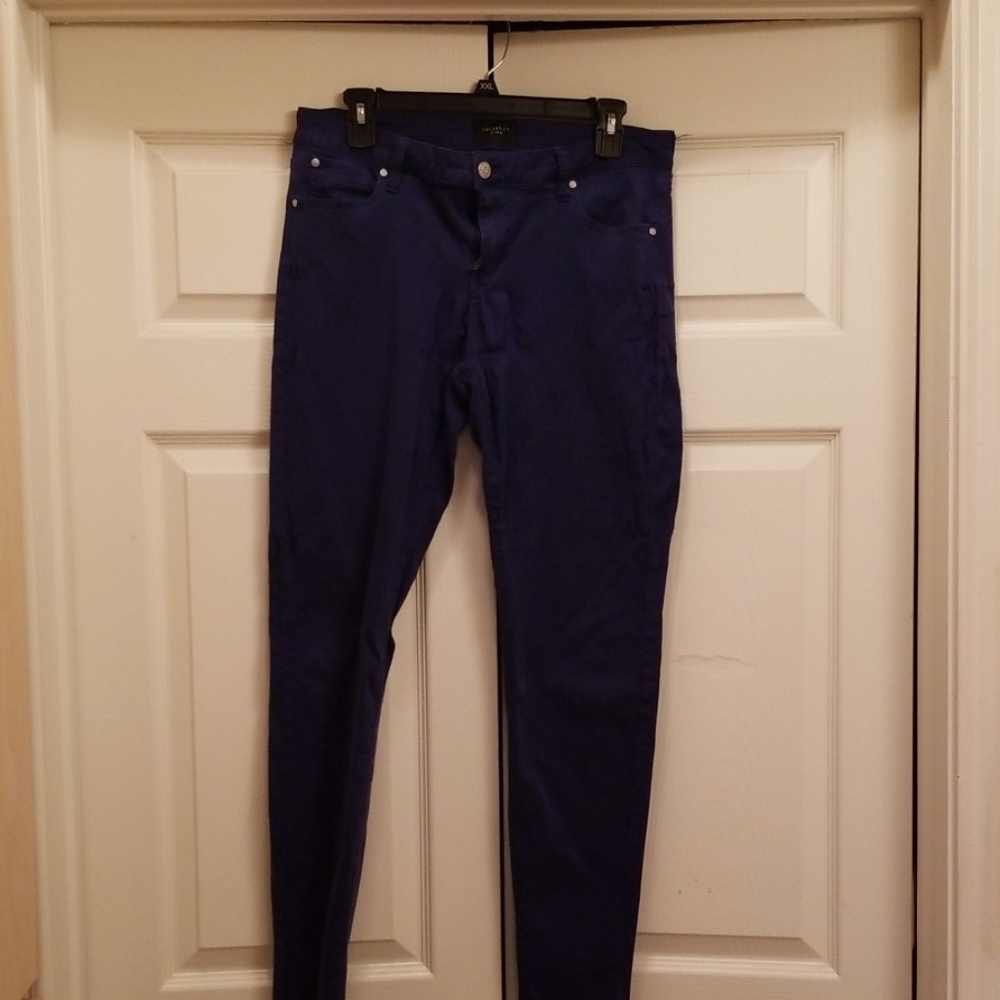 Navy jeans